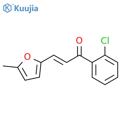(E)-1-(2-chlorophenyl)-3-(5-methylfuran-2-yl)prop-2-en-1-one structure