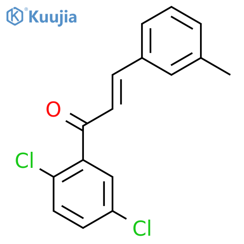 (2E)-1-(2,5-Dichlorophenyl)-3-(3-methylphenyl)prop-2-en-1-one structure