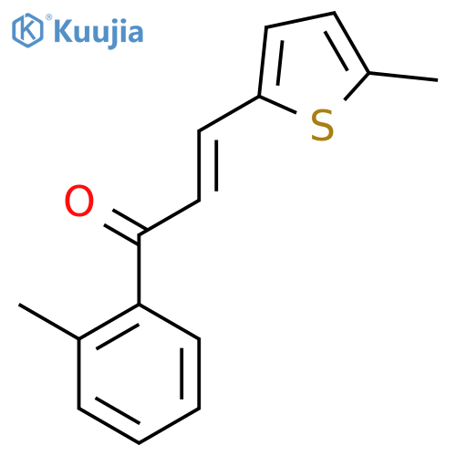 (2E)-1-(2-Methylphenyl)-3-(5-methylthiophen-2-yl)prop-2-en-1-one structure