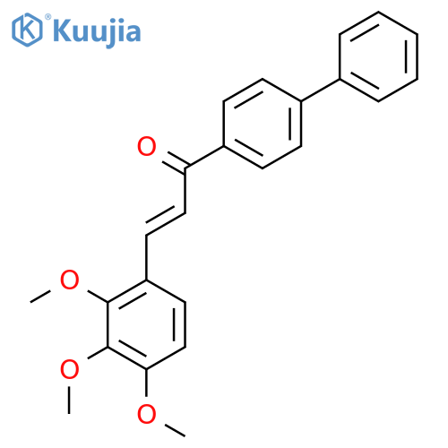 (2E)-1-(4-Phenylphenyl)-3-(2,3,4-trimethoxyphenyl)prop-2-en-1-one structure