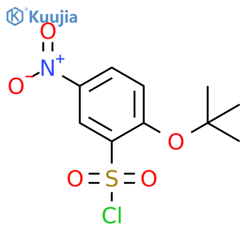 2-(tert-butoxy)-5-nitrobenzene-1-sulfonyl chloride structure