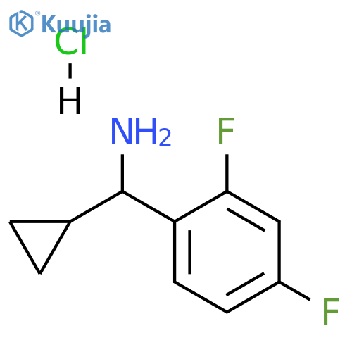 cyclopropyl(2,4-difluorophenyl)methanamine hydrochloride structure