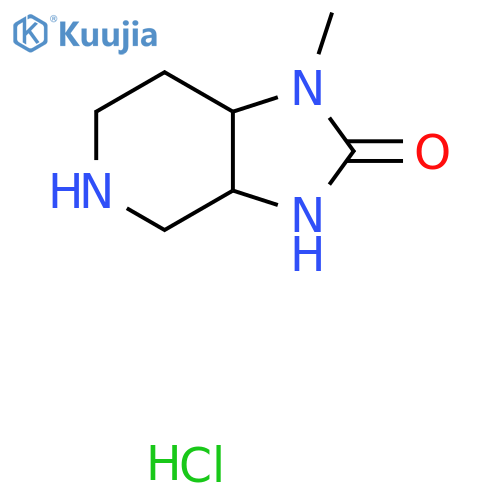 1-methyl-octahydro-1H-imidazolidino[4,5-c]pyridin-2-one hydrochloride structure