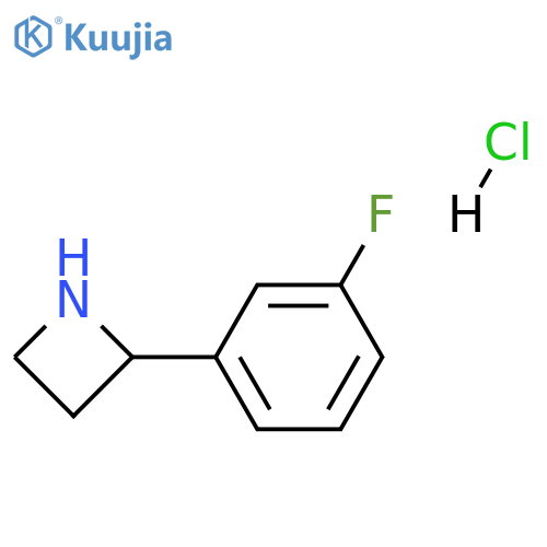 2-(3-fluorophenyl)azetidine hydrochloride structure