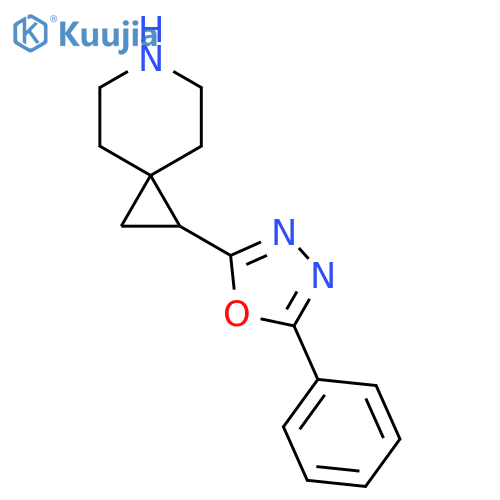 1-(5-phenyl-1,3,4-oxadiazol-2-yl)-6-azaspiro2.5octane structure