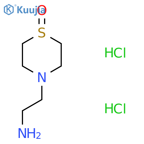 4-(2-aminoethyl)-1λ?-thiomorpholin-1-one dihydrochloride structure