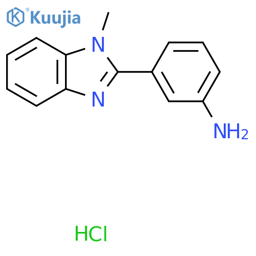 3-(1-Methyl-1H-1,3-benzodiazol-2-yl)aniline hydrochloride structure