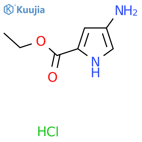 ethyl 4-amino-1H-pyrrole-2-carboxylate hydrochloride structure