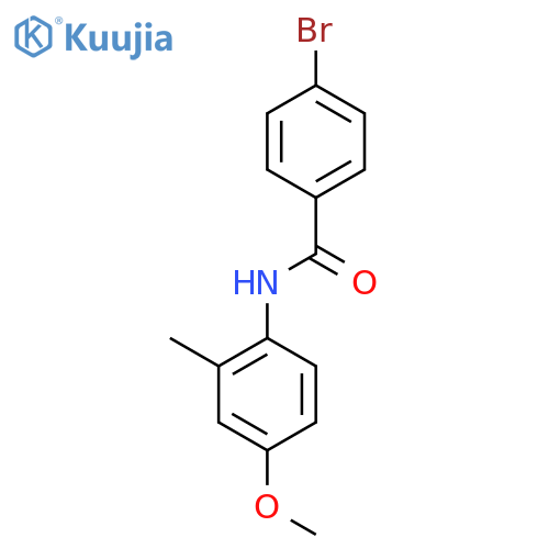 4-Bromo-N-(4-methoxy-2-methylphenyl)benzamide structure