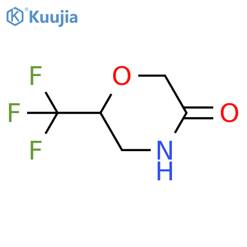 6-(trifluoromethyl)morpholin-3-one structure