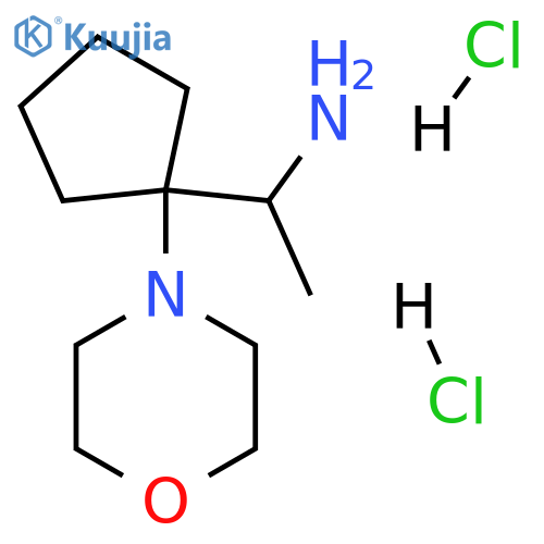 1-[1-(morpholin-4-yl)cyclopentyl]ethan-1-amine dihydrochloride structure