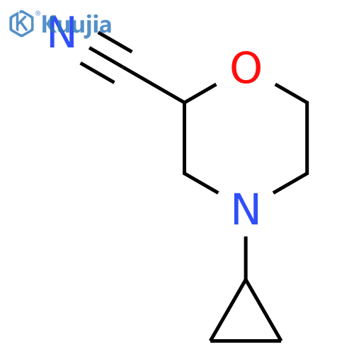 4-Cyclopropylmorpholine-2-carbonitrile structure