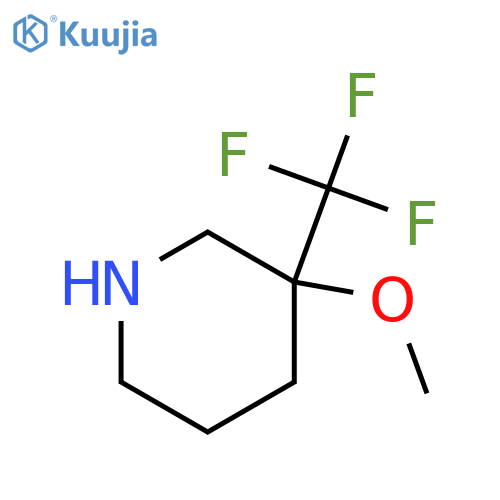 3-methoxy-3-(trifluoromethyl)piperidine structure