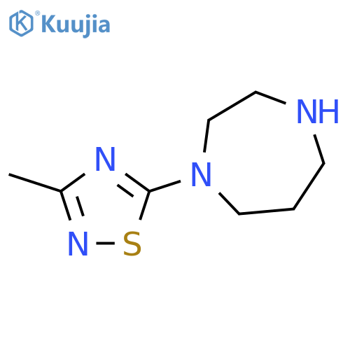 1-(3-methyl-1,2,4-thiadiazol-5-yl)-1,4-diazepane structure