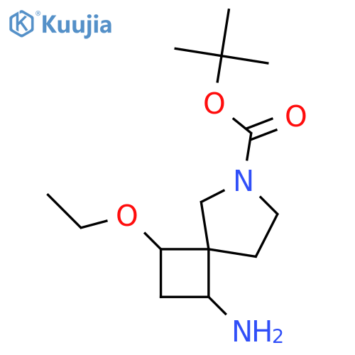 tert-butyl 1-amino-3-ethoxy-6-azaspiro[3.4]octane-6-carboxylate structure