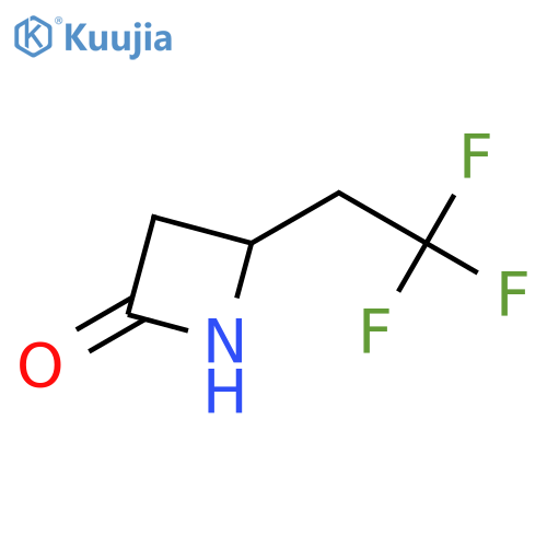 4-(2,2,2-trifluoroethyl)azetidin-2-one structure