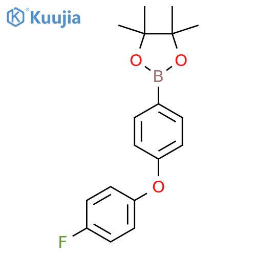 2-[4-(4-Fluorophenoxy)phenyl]-4,4,5,5-tetramethyl-1,3,2-dioxaborolane structure