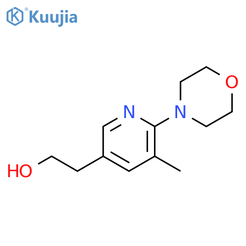 2-(5-Methyl-6-morpholin-4-yl-pyridin-3-yl)-ethanol structure