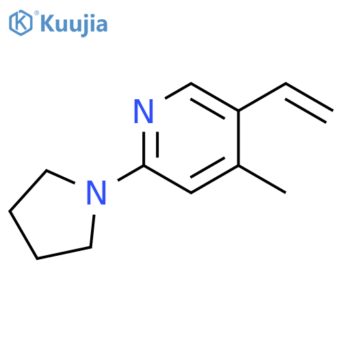 4-Methyl-2-pyrrolidin-1-yl-5-vinyl-pyridine structure
