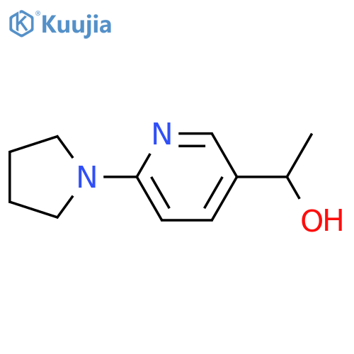 1-(6-Pyrrolidin-1-yl-pyridin-3-yl)-ethanol structure