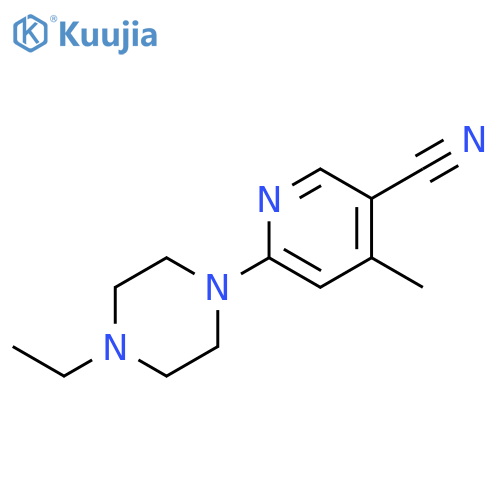 6-(4-Ethyl-piperazin-1-yl)-4-methyl-nicotinonitrile structure