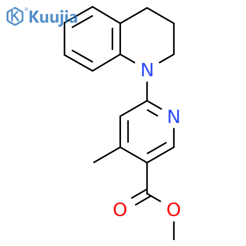Methyl 6-(3,4-dihydroquinolin-1(2H)-yl)-4-methylnicotinate structure