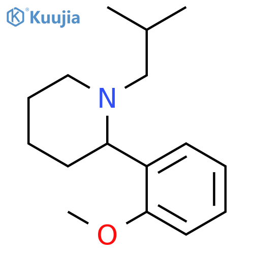 1-Isobutyl-2-(2-methoxy-phenyl)-piperidine structure