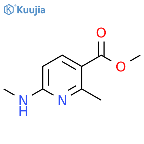 2-Methyl-6-methylamino-nicotinic acid methyl ester structure