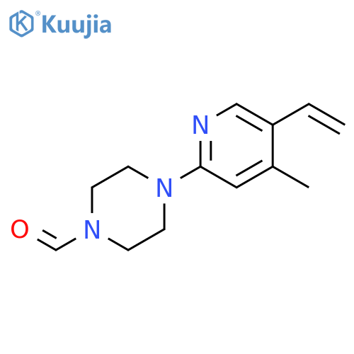 4-(4-Methyl-5-vinyl-pyridin-2-yl)-piperazine-1-carbaldehyde structure