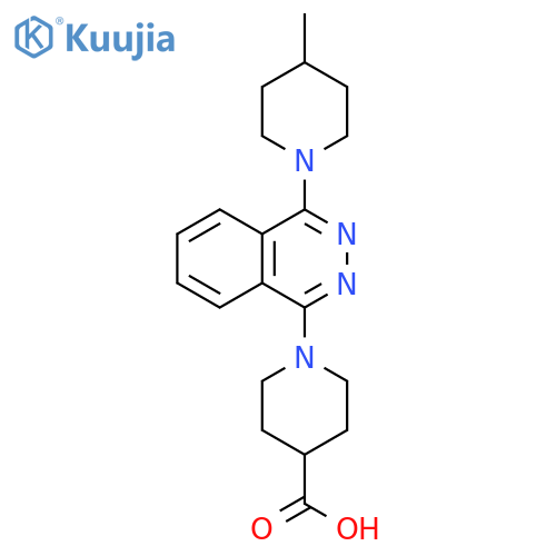 1-[4-(4-Methyl-piperidin-1-yl)-phthalazin-1-yl]-piperidine-4-carboxylic acid structure