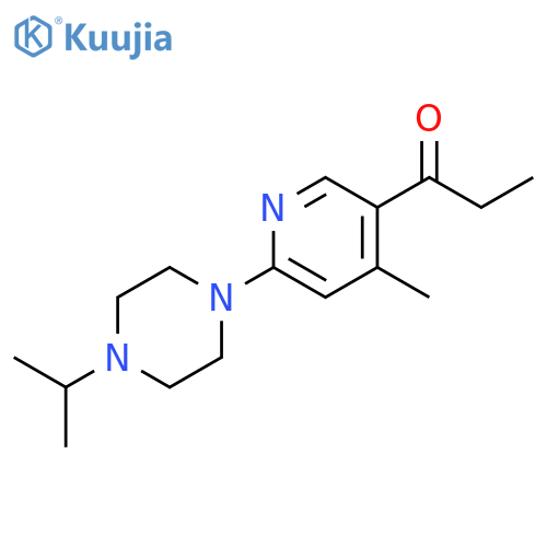 1-[6-(4-Isopropyl-piperazin-1-yl)-4-methyl-pyridin-3-yl]-propan-1-one structure