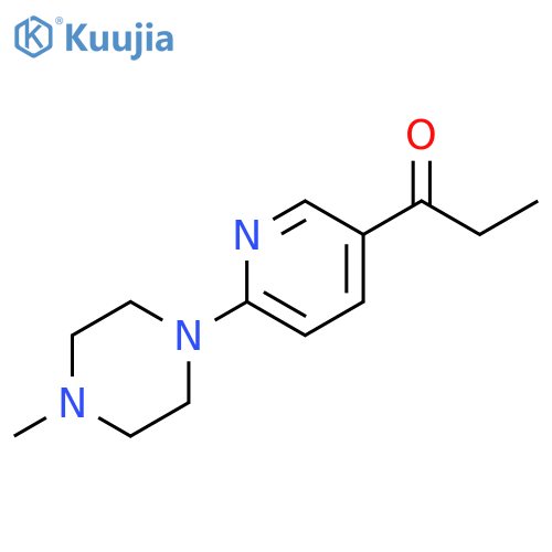 1-[6-(4-Methyl-piperazin-1-yl)-pyridin-3-yl]-propan-1-one structure