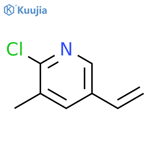 2-chloro-5-ethenyl-3-methylpyridine structure