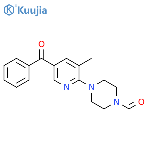 4-(5-Benzoyl-3-methyl-pyridin-2-yl)-piperazine-1-carbaldehyde structure