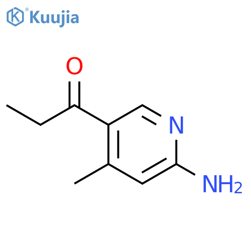 1-(6-Amino-4-methyl-pyridin-3-yl)-propan-1-one structure