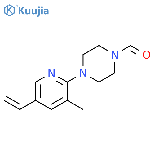4-(3-Methyl-5-vinyl-pyridin-2-yl)-piperazine-1-carbaldehyde structure