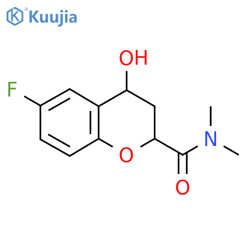 6-Fluoro-4-hydroxy-chroman-2-carboxylic acid dimethylamide structure