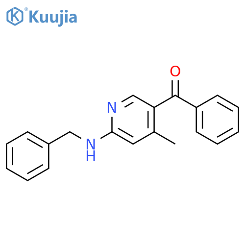(6-Benzylamino-4-methyl-pyridin-3-yl)-phenyl-methanone structure