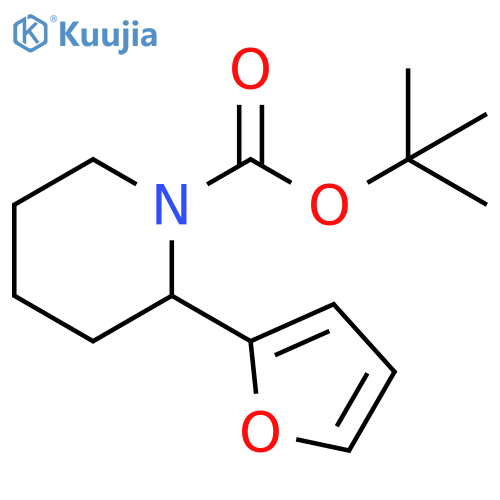 2-Furan-2-yl-piperidine-1-carboxylic acid tert-butyl ester structure
