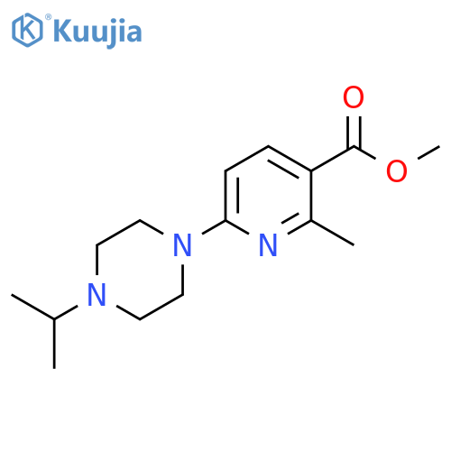 6-(4-Isopropyl-piperazin-1-yl)-2-methyl-nicotinic acid methyl ester structure