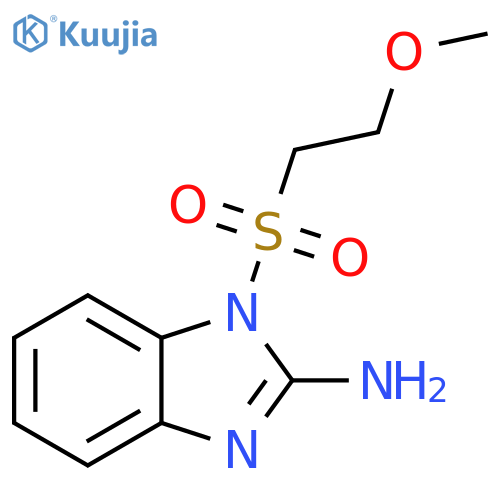 1-(2-Methoxy-ethanesulfonyl)-1H-benzoimidazol-2-ylamine structure