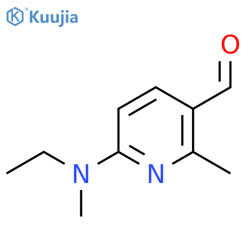 6-[ethyl(methyl)amino]-2-methylpyridine-3-carbaldehyde structure