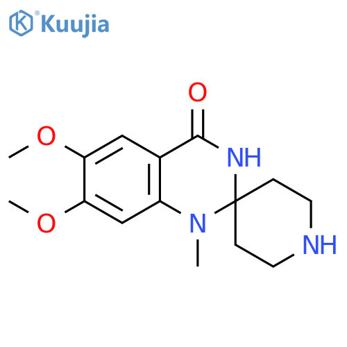 6,7-dimethoxy-1-methyl-spiro[3H-quinazoline-2,4-piperidine]-4-one structure