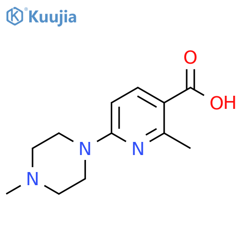 2-Methyl-6-(4-methyl-piperazin-1-yl)-nicotinic acid structure