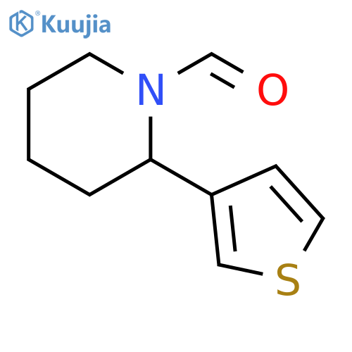 2-Thiophen-3-yl-piperidine-1-carbaldehyde structure