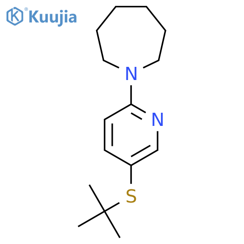 1-(5-(Tert-Butylthio)pyridin-2-yl)azepane structure