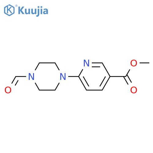 6-(4-Formyl-piperazin-1-yl)-nicotinic acid methyl ester structure