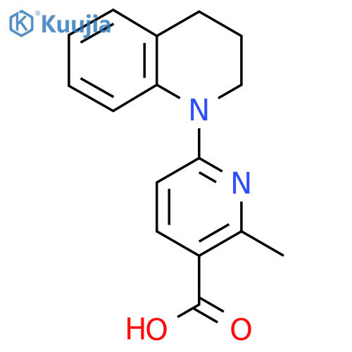 6-(3,4-Dihydroquinolin-1(2H)-yl)-2-methylnicotinic acid structure