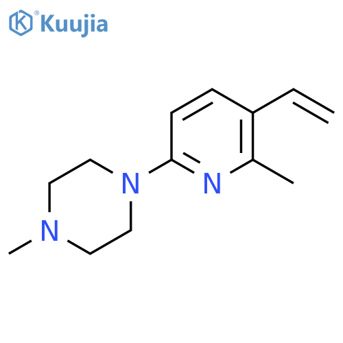1-Methyl-4-(6-methyl-5-vinyl-pyridin-2-yl)-piperazine structure