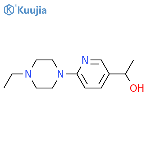 1-[6-(4-Ethyl-piperazin-1-yl)-pyridin-3-yl]-ethanol structure